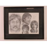 A Beatles print by Jonathan Wood featuri