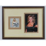 Katherine Jenkins autograph; a framed mo