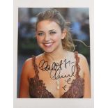 Charlotte Church autograph; a hand signe