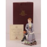 A Limited Edition figurine of Beatrix Potter produced by Rockingham China, England, No 487/750,