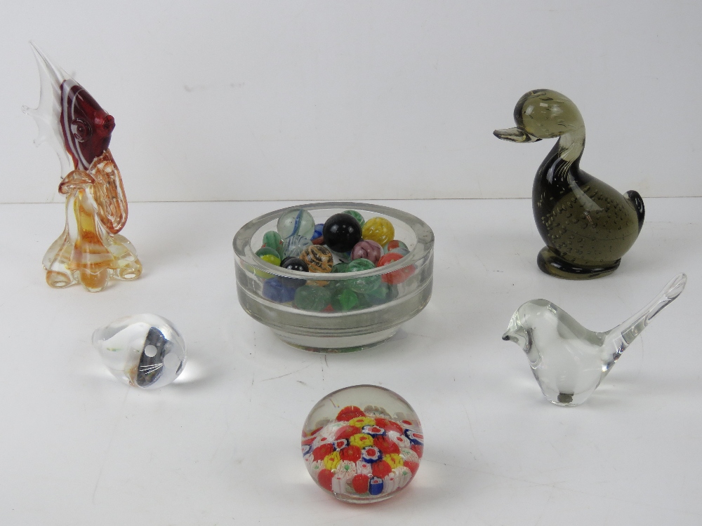 A quantity of glass paperweights two in - Image 2 of 4