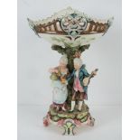 A large Capodimonte style centrepiece pe