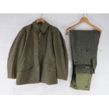 A 1958 dated Dutch Army Tunic together with a German officers Breeches size XXXL.