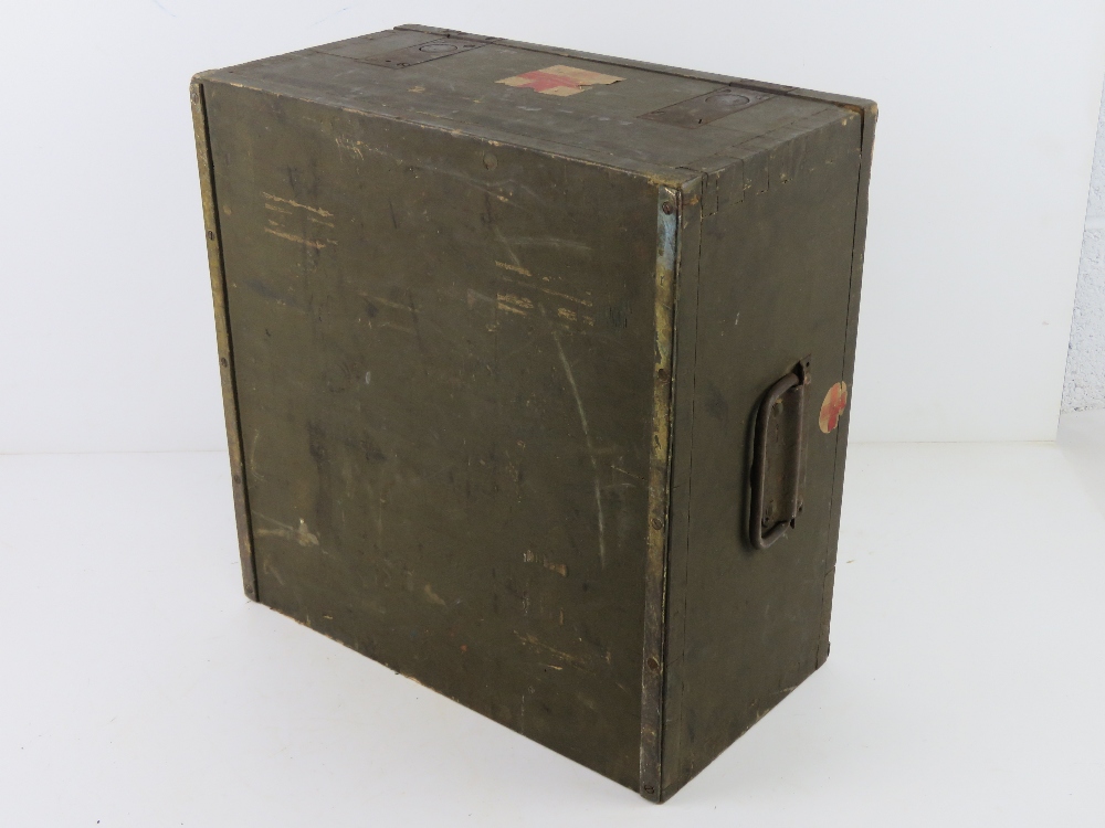 A German wooden medical box with some contents. - Image 5 of 5