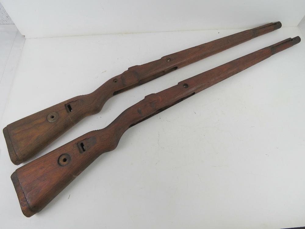 Two Mauser K98 stocks.