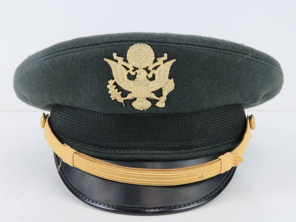 A US Marine Corp cap, together with a US army Cap size 7 1/8 inch. Two items. - Image 4 of 6