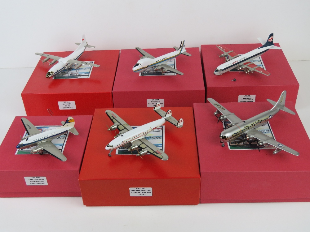 Six WM 'Classic Airliners' scale model a