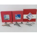 Three model aircraft by WM, each in box,