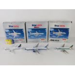 Three 1;200 scale model aircrafts by Sta