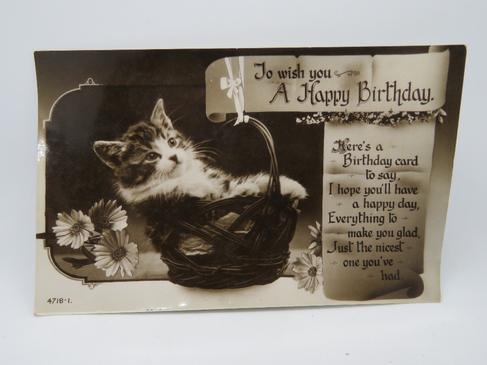 A quantity of 1930s greeting and Birthday postcards. - Image 10 of 19