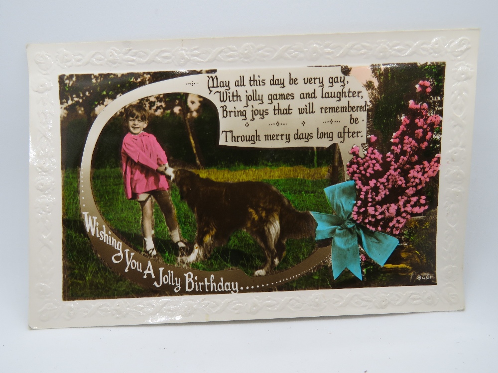 A quantity of 1930s greeting and Birthday postcards. - Image 8 of 19