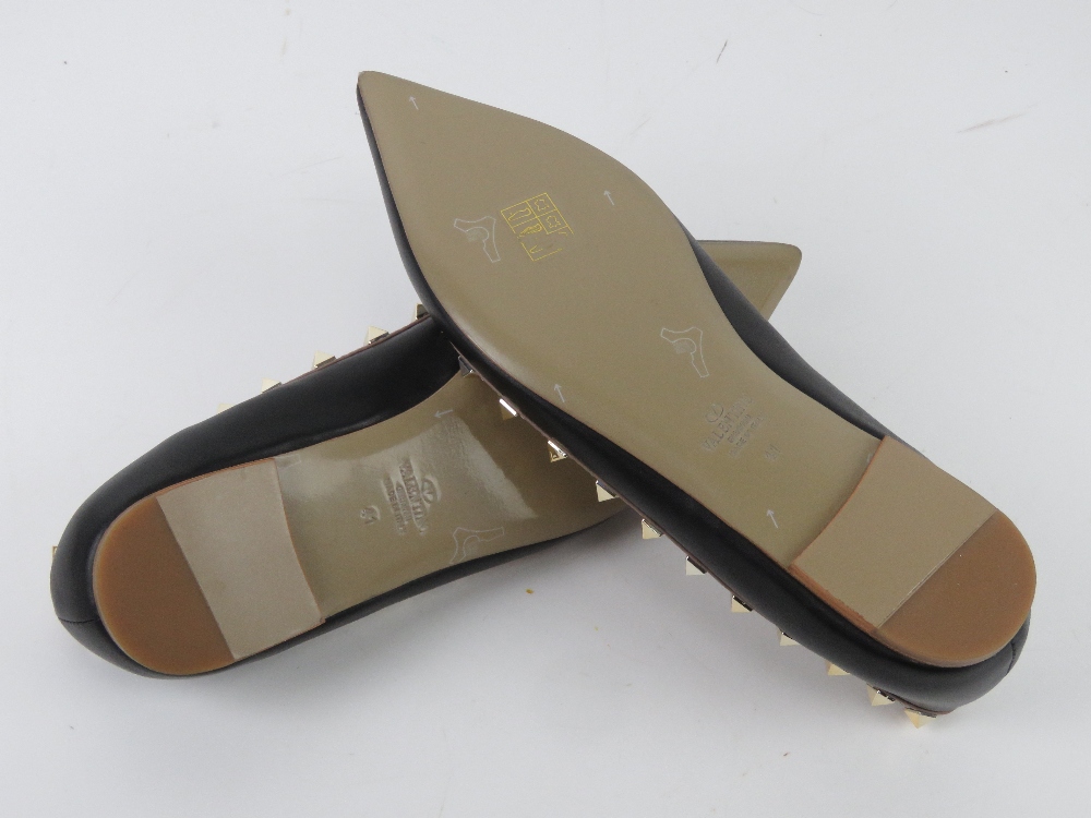 Valentino Garavani Rockstud block heel sandals in black leather, size 41, - Image 5 of 7