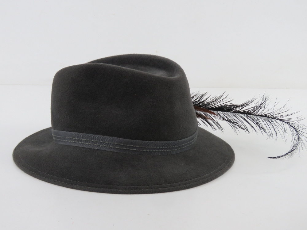 Marida; a 100% fur felt Trilby with deco - Image 2 of 4