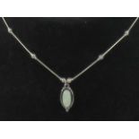 A 925 silver and opal pendant on Native