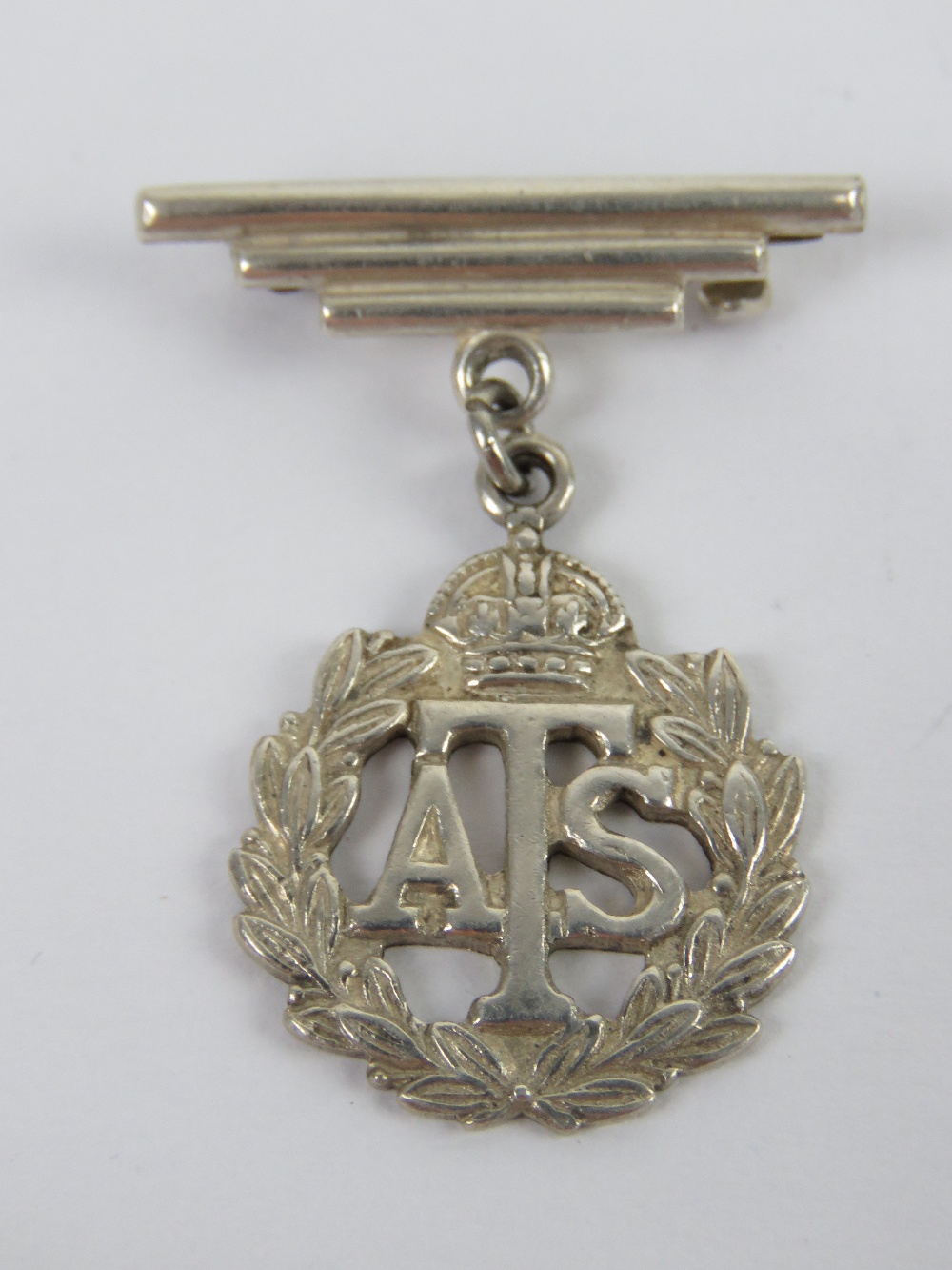 A silver ATS regimental sweetheart brooc