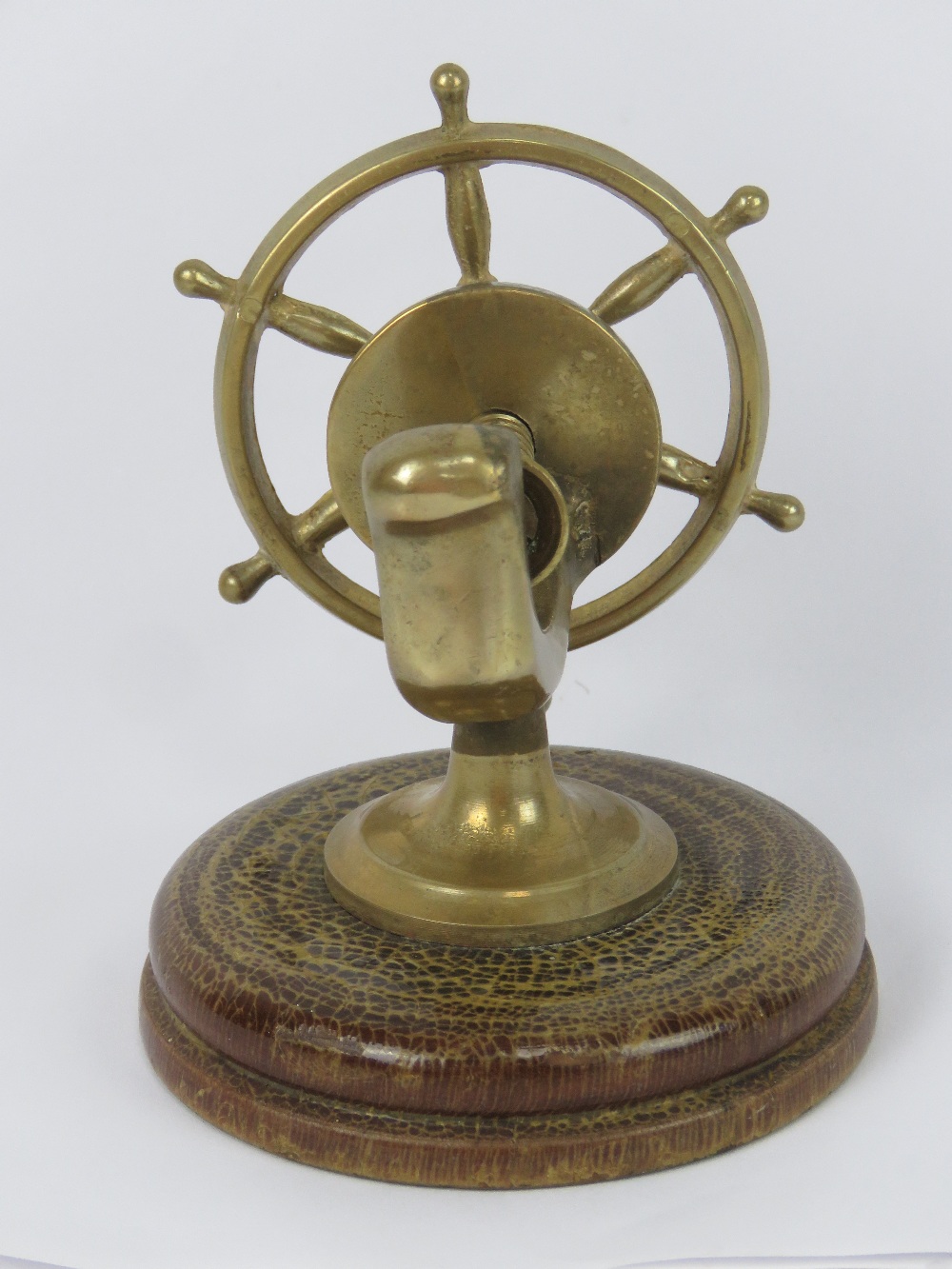 A brass nut cracker in the form of a shi - Image 2 of 3