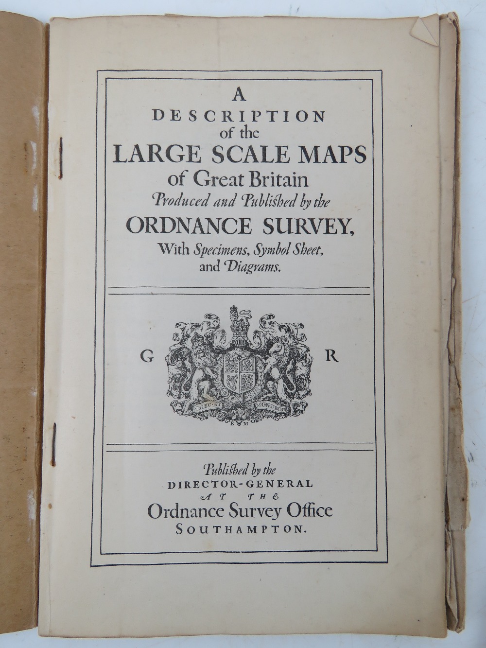 'A Description of Ordinance Survey Large Scale Maps', a c1920s edition, - Image 4 of 9