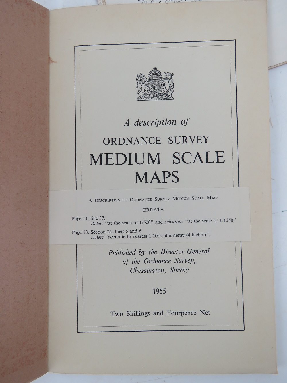 'A Description of Ordinance Survey Large Scale Maps', a c1920s edition, - Image 8 of 9