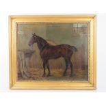 Monogrammed '94' XIX Equine School Possibly Charles Keene ( 1823-1891) Oil on canvas Portrait of