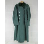 A reproduction WWII German Great Coat.