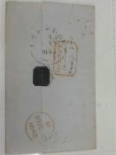 INDIA COVER 1842. FROM MEERUT IN INDIA TO ARUNDEL IN ENGLAND VIA FALMOUTH. WITH THE SEAL INTACT (A