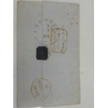 INDIA COVER 1842. FROM MEERUT IN INDIA TO ARUNDEL IN ENGLAND VIA FALMOUTH. WITH THE SEAL INTACT (A