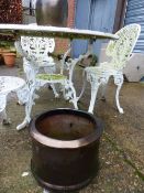 THREE LUSTRE GLAZED PLANTERS