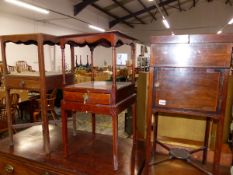 THREE VARIOUS 19th C. NIGHT STANDS.