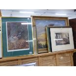 AFTER ARCHIBALD THORBURN A PENCIL SIGNED COLOUR PRINT TOGETHER WITH FIVE FURTHER PICTURES OF RELATED
