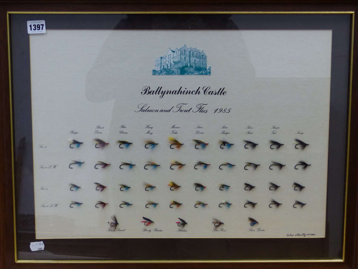 FRAMED FISHING FLIES, TWO OIL PAINTINGS, ETC. - Image 6 of 12