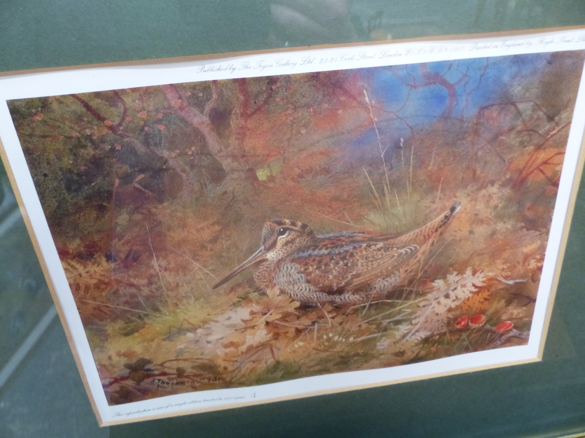 AFTER ARCHIBALD THORBURN A PENCIL SIGNED COLOUR PRINT TOGETHER WITH FIVE FURTHER PICTURES OF RELATED - Image 7 of 8