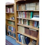 AN EXTENSIVE COLLECTION OF VARIOUS BOOKS TO INCLUDE RUDYARD KIPLING, ROBERT LOUIS STEVENSON, ROYAL
