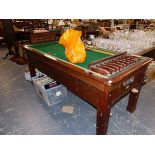 AN ATLAS CO LONDON BILLIARD AND TABLE TENNIS MARKERS BAR BILLIARDS TABLE.