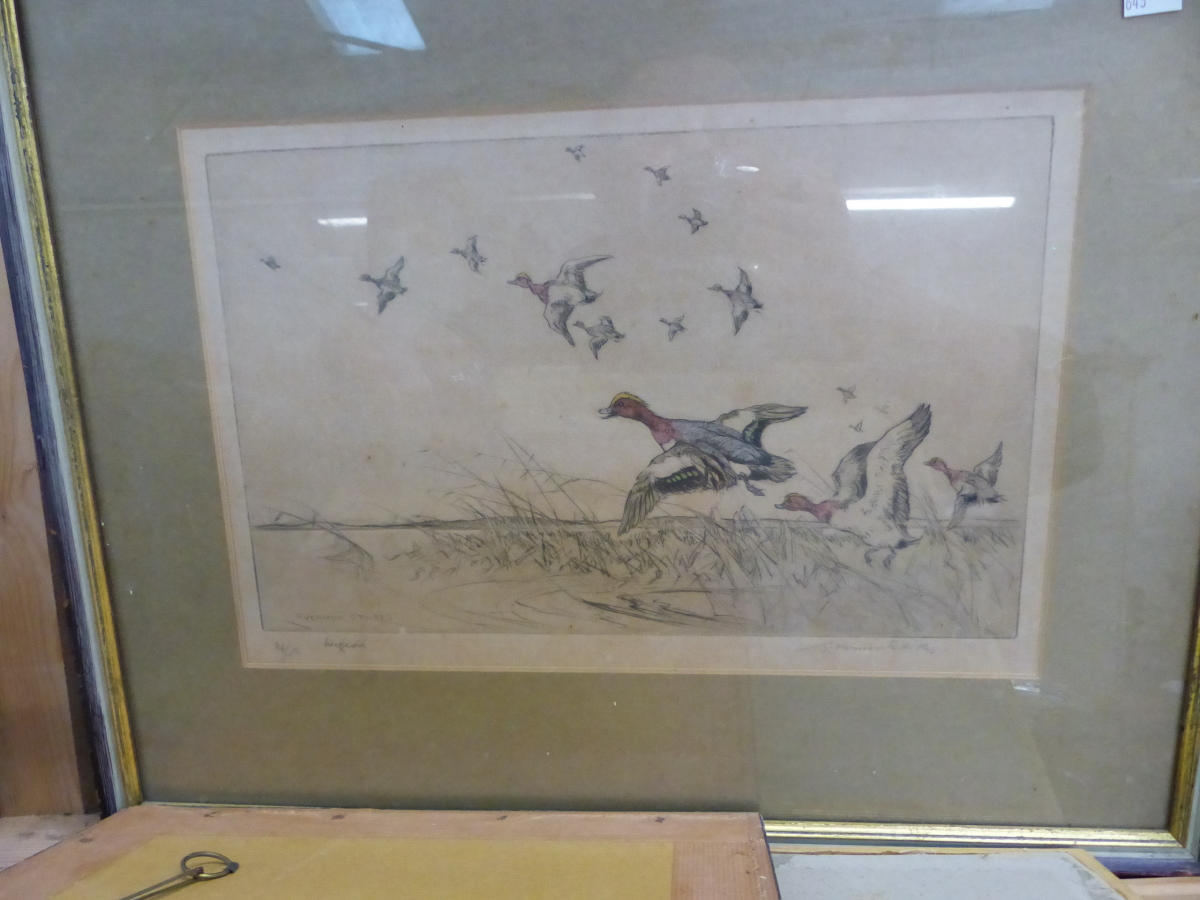 AFTER ARCHIBALD THORBURN A PENCIL SIGNED COLOUR PRINT TOGETHER WITH FIVE FURTHER PICTURES OF RELATED - Image 4 of 8