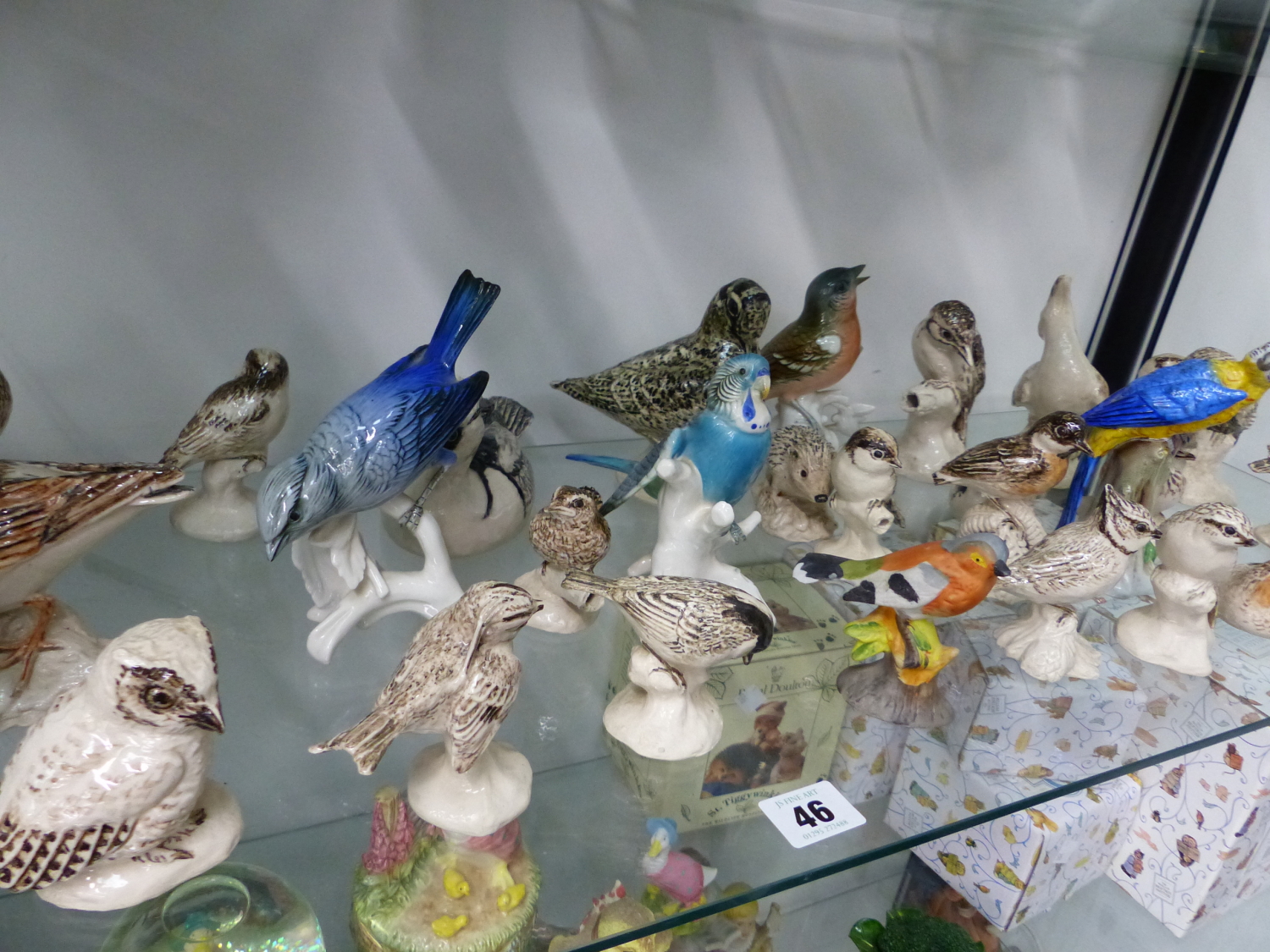 A COLLECTION OF BIRD FIGURINES TO INCLUDE DRESDEN AND OTHER GERMAN EXAMPLES