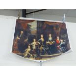 A CLASSICAL GROUP WALL PRINT AFTER THE OLD MASTERS ON CANVAS.