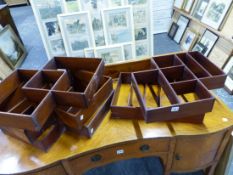 VARIOUS WALL SHELVES.