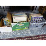 A QUANTITY OF VARIOUS RECORD ALBUMS, TO INCLUDE JAZZ, EASY LISTENING, MUSICAL SCORES, BEATLES RUBBER