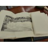 TWO FOLIOS OF ANTIQUE ENGRAVINGS AND OTHER PICTURES.
