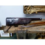 A LEATHER LEG O MUTTON GUN CASE.