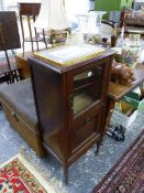 AN EDWARDIAN MUSIC CABINET.