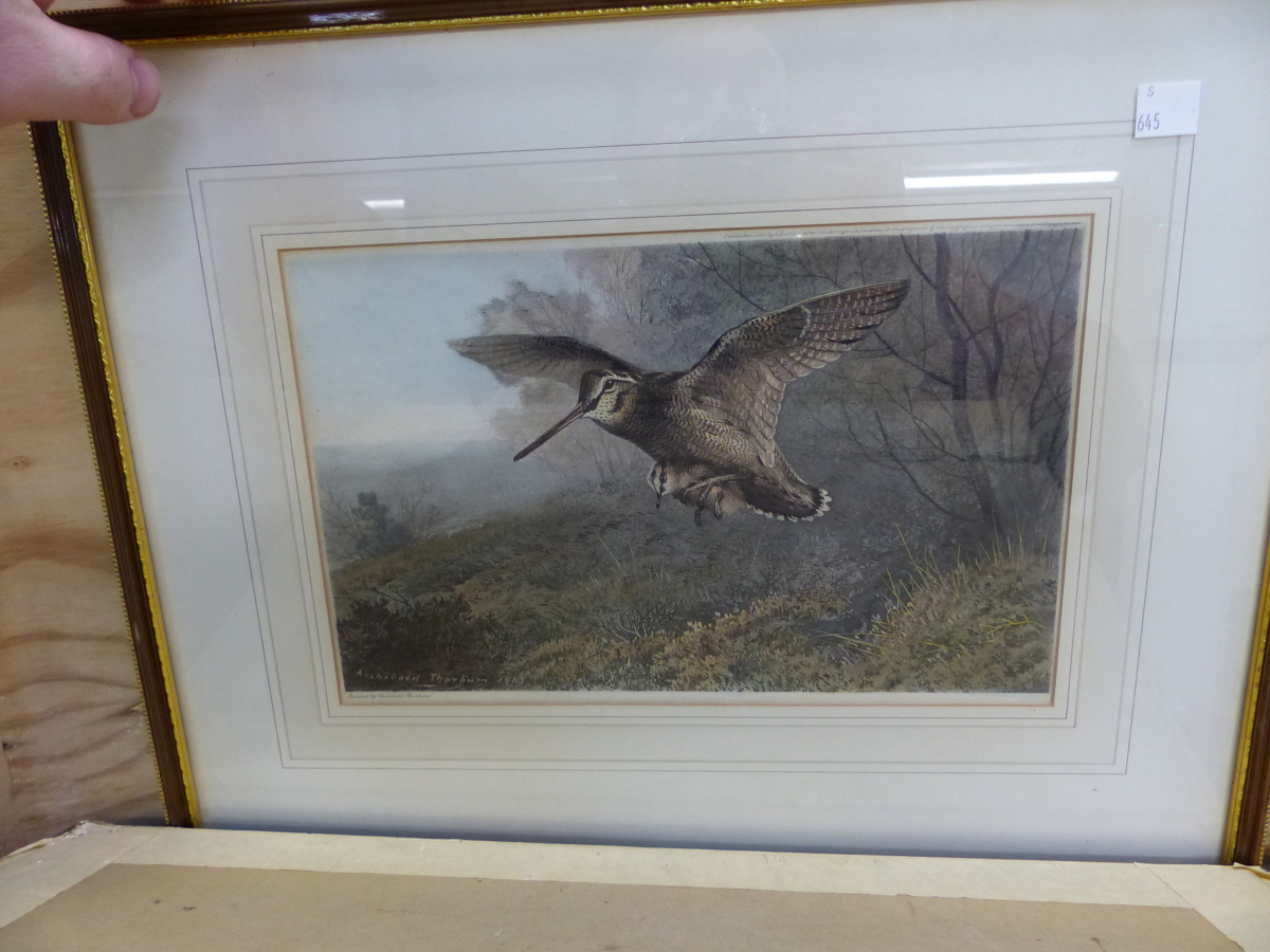 AFTER ARCHIBALD THORBURN A PENCIL SIGNED COLOUR PRINT TOGETHER WITH FIVE FURTHER PICTURES OF RELATED - Image 5 of 8