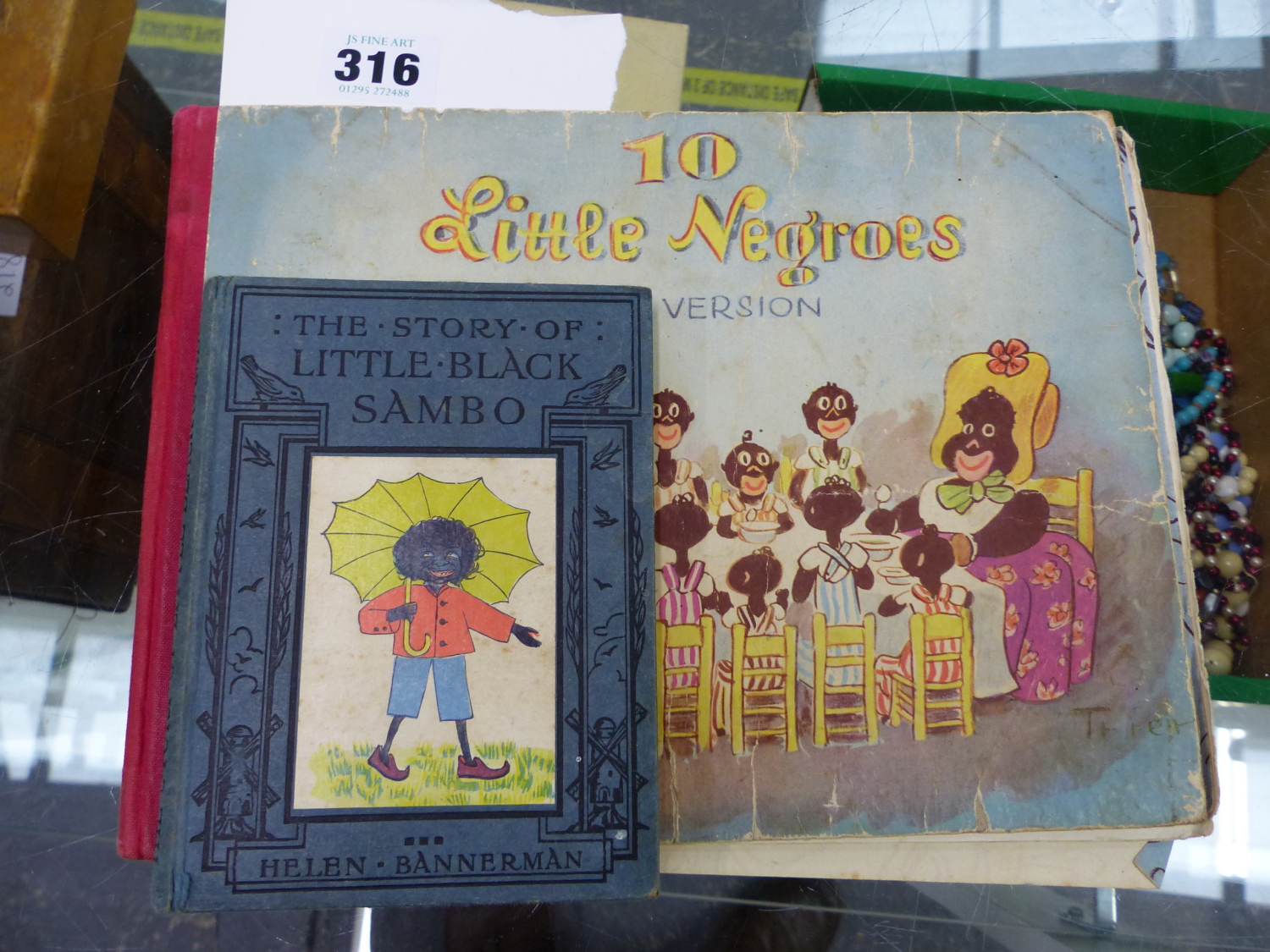 TWO RARE VINTAGE CHILDREN'S BOOKS, INCLUDING ONE BY HELEN BANNERMAN AND WATER TRIE, INCLUDING THE