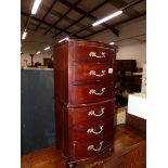 A MINIATURE CHEST OF SIX DRAWERS.