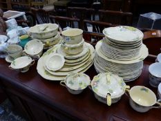 A ROYAL DOULTON MINDEN PATTER PART DINNER SERVICE, AND VARIOUS TEA WARES ETC.