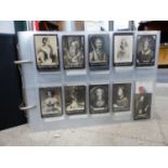 A LARGE COLLECTION OF CIGARETTE CARDS IN ALBUMS.