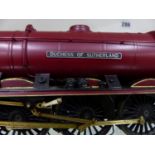 MODEL TRAIN. A FINE SCRATCH BUILT? MODEL LMS 462 LOCOMOTIVE DUCHESS OF SUTHERLAND COMPLETE WITH
