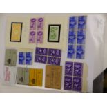 A SMALL COLLECTION OF UNUSED STAMPS TO INCLUDE 4X 3d 1660 GENERAL OFFICE LETTER, 3 X 2/-BOOK OF