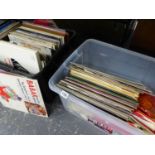 A LARGE QUANTITY OF RECORD ALBUMS MOSTLY CLASSICAL TO INCLUDE BOX SETS.