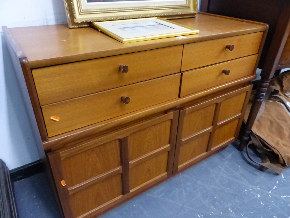 A NATHAN TEAK SIDEBOARD.